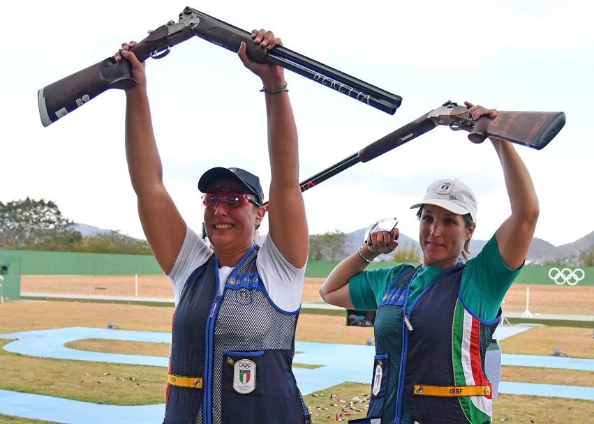 Diana Bacosi d&#39;oro, Chiara Cainero d&#39;argento: è trionfo italiano nello skeet! Ansa